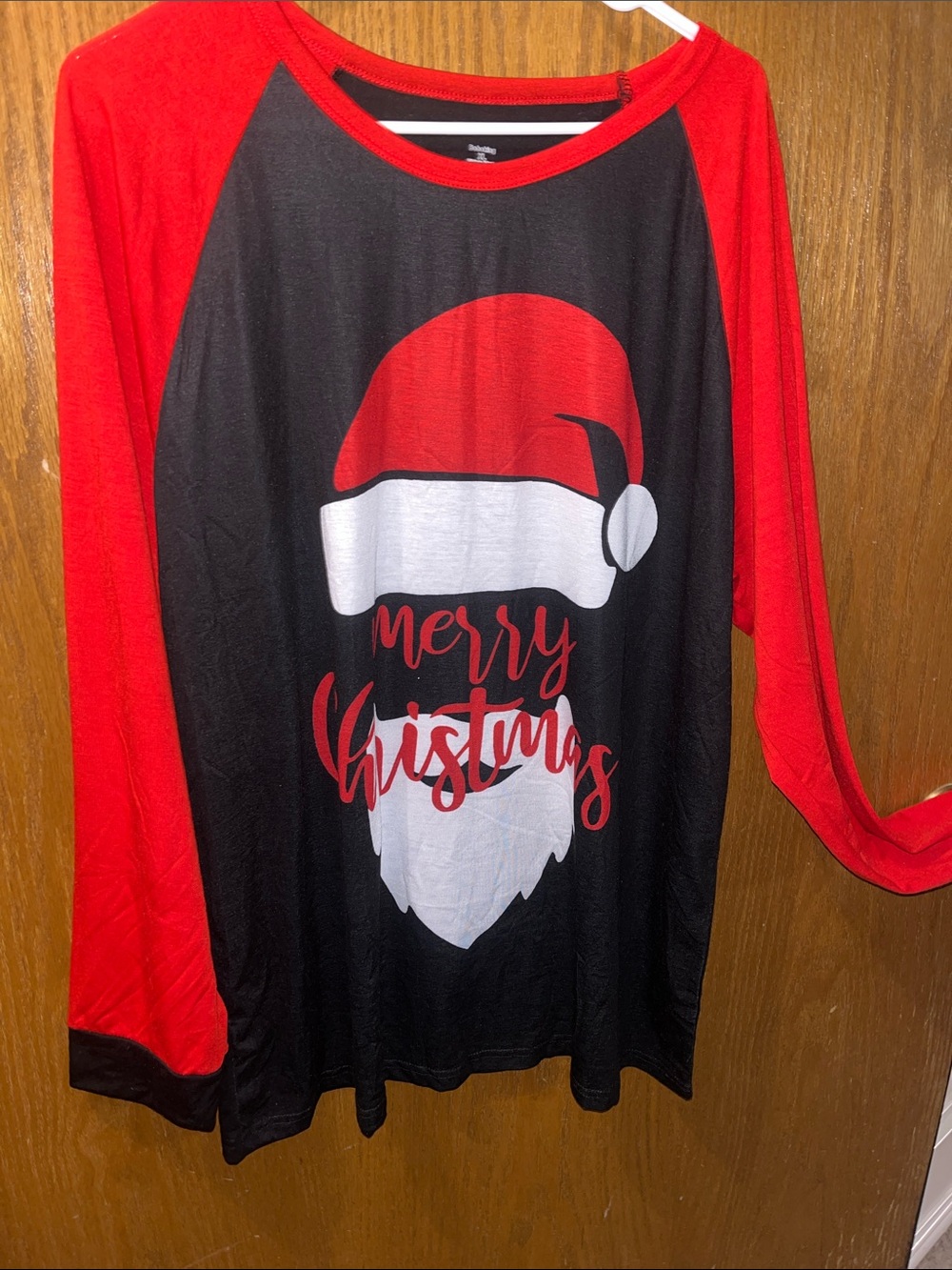 Women’s Red & Black 'Merry Christmas' Long Sleeve Tee